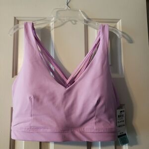 NWT Ideology Phalaenopsis Purple Sports Bra Size XL